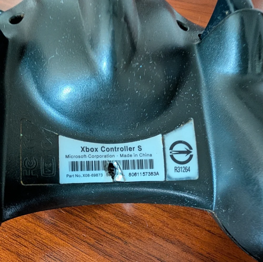 Microsoft Original Xbox Wired Controller S Type Untested Memory Card Comunicator